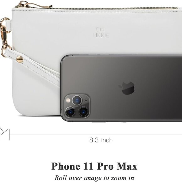 Wristlet Purse for Women, Evening Clutch Purse with strap for Party and Prom, Be - Picture 3 of 6